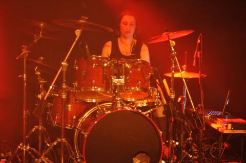 Schlagzeug Sonor S-Class drummerin Andrea Müller